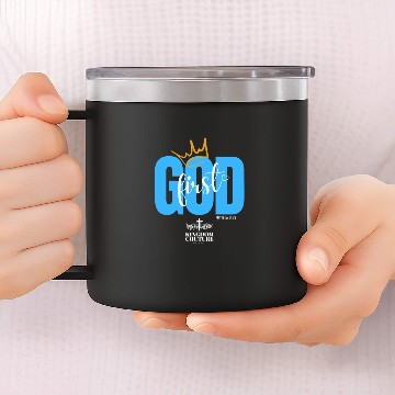 Discover God First - Option2 14oz Stainless Steel Tumblers