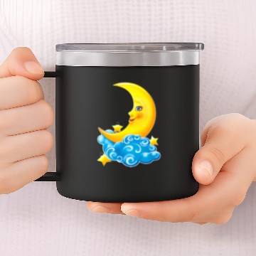 Discover dessin de croissant de lune 14oz Stainless Steel Tumblers