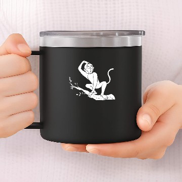 Discover Chimpanzee Monkey Orangutan Monkey - Funny Monkey 14oz Stainless Steel Tumblers