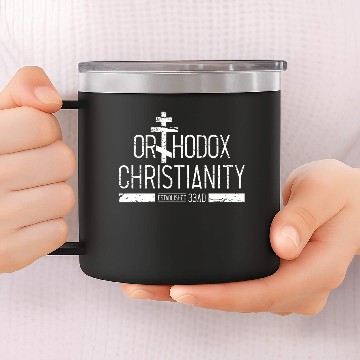 Discover Distressed Orthodox Christian 14oz Stainless Steel Tumblers