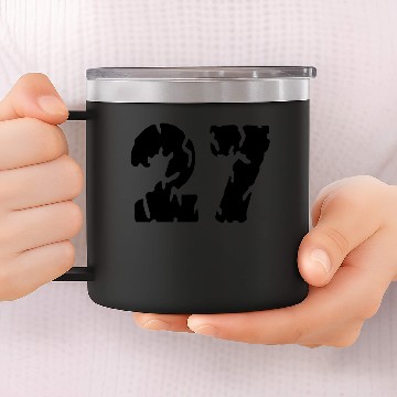 Discover 27 number jersey 14oz Stainless Steel Tumblers