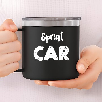 Discover Sprint Car - Racing 14oz Stainless Steel Tumblers