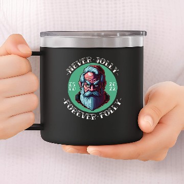 Discover Grumpy Santa 14oz Stainless Steel Tumblers