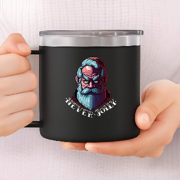 Discover Grumpy Santa 14oz Stainless Steel Tumblers