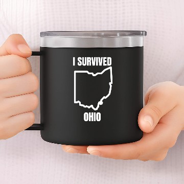 Discover i survived ohio 14oz Stainless Steel Tumblers