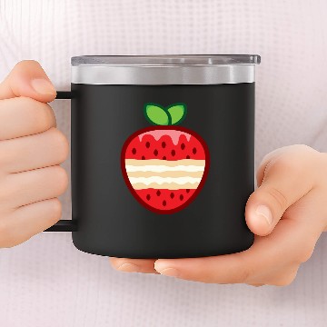 Discover strawberry shortcake funny 14oz Stainless Steel Tumblers