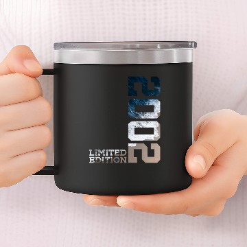 Discover 21st BIRTHDAY LIMITED EDITION 2002 14oz Stainless Steel Tumblers