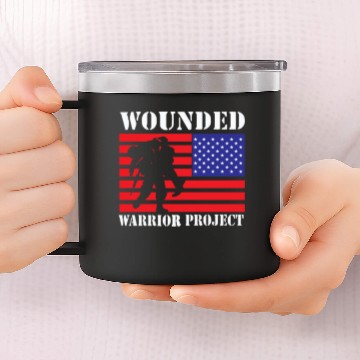 Discover Wounded Warrior Project Us Flag 14oz Stainless Steel Tumblers