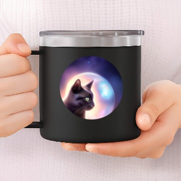 Discover Astro Kitty 14oz Stainless Steel Tumblers