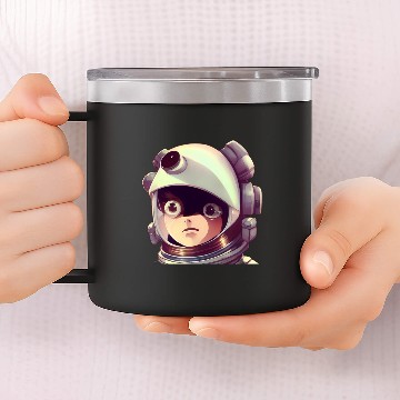 Discover Space Astronaut Ape 14oz Stainless Steel Tumblers