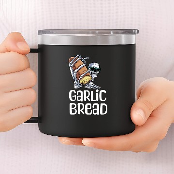 Discover Garlic Bread Sceleton 14oz Stainless Steel Tumblers
