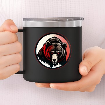Discover Bear Down 14oz Stainless Steel Tumblers
