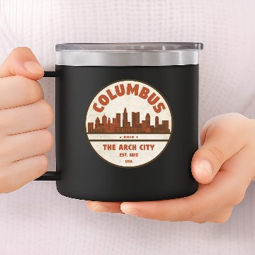Discover Columbus Ohio 14oz Stainless Steel Tumblers