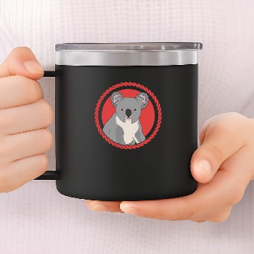Discover Koala Funny Cute Koalas 14oz Stainless Steel Tumblers