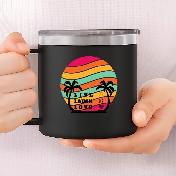 Discover live Laugh Love 14oz Stainless Steel Tumblers
