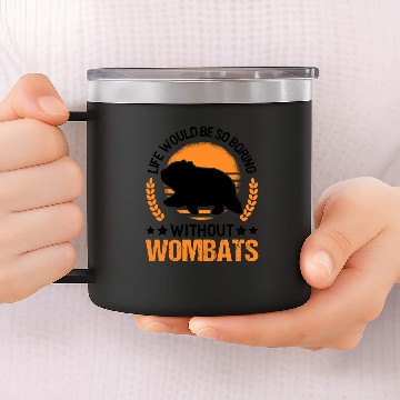 Discover Australian Wombat 14oz Stainless Steel Tumblers