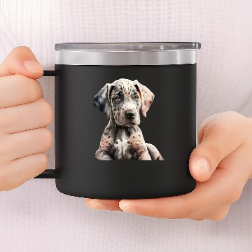 Discover polka dot puppy. 14oz Stainless Steel Tumblers