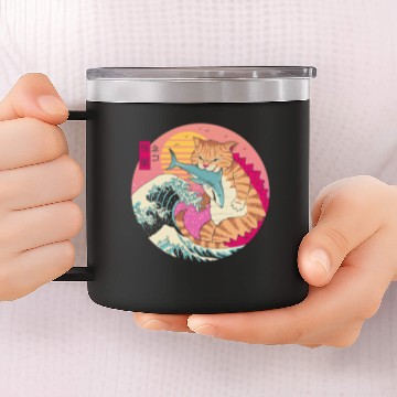 Discover Neko Wave Kaiju 14oz Stainless Steel Tumblers
