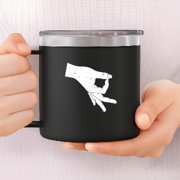 Discover Circle Game Gotcha Okay Ok Hand 14oz Stainless Steel Tumblers