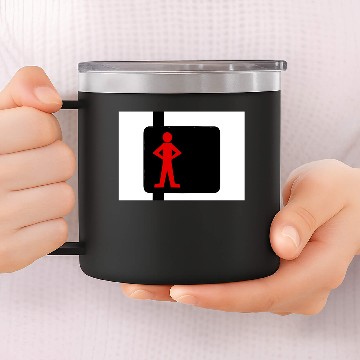 Discover Traffic Sign 14oz Stainless Steel Tumblers