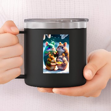 Discover Cute Totoro 14oz Stainless Steel Tumblers