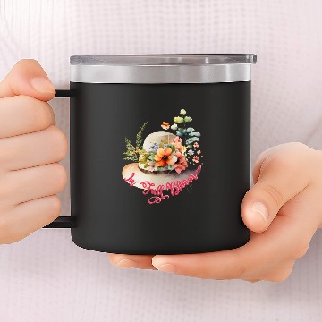 Discover Floral Spring In Full Bloom 14oz Stainless Steel Tumblers