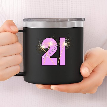 Discover 21st Birthday 14oz Stainless Steel Tumblers