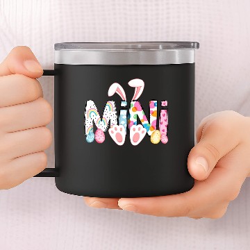 Discover Mama Bunny Easter Mama Mini Easter Mommy 14oz Stainless Steel Tumblers