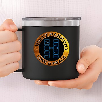 Discover Ice Blue 14oz Stainless Steel Tumblers