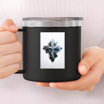 Discover Jesus Cross Painting 14oz Stainless Steel Tumblers