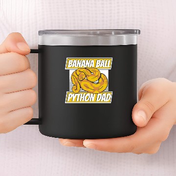 Discover Banana Ball Python Dad Pythonidae Breeder Banana 14oz Stainless Steel Tumblers