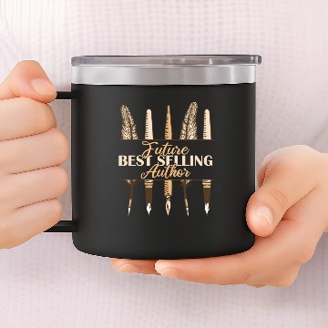 Discover Future Best Selling Author 14oz Stainless Steel Tumblers