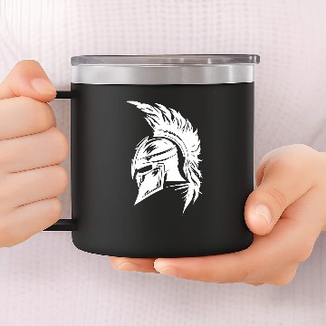 Discover Spartan helmet gladiator Sparta 14oz Stainless Steel Tumblers