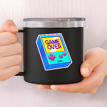 Discover Game Over 14oz Stainless Steel Tumblers