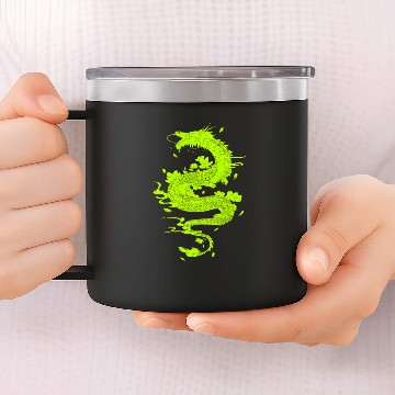 Discover Japanese Dragon 14oz Stainless Steel Tumblers
