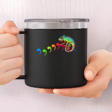 Discover Comma Chameleon 14oz Stainless Steel Tumblers