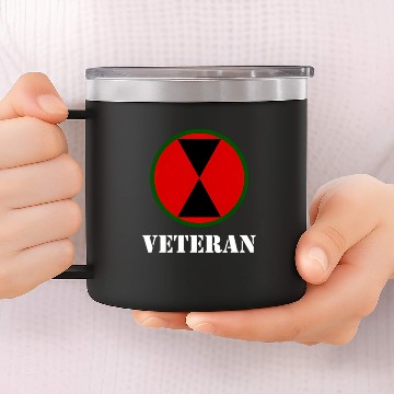 Discover 7Th Infantry Division Patch 7Th Id Veteran 14oz Stainless Steel Tumblers