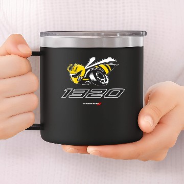 Discover Dodge 1320 Angry Bee 14oz Stainless Steel Tumblers