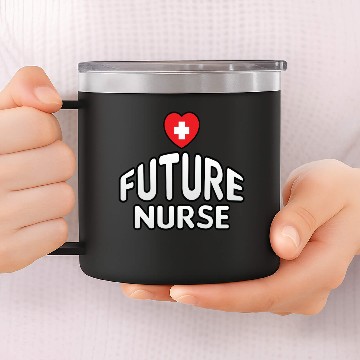 Discover Future Nurse Life 14oz Stainless Steel Tumblers