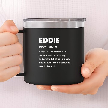 Discover Eddie Name 14oz Stainless Steel Tumblers