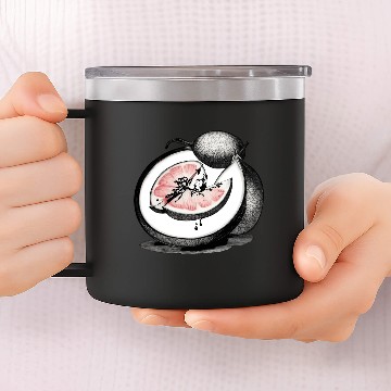 Discover A guava ink drawing 14oz Stainless Steel Tumblers