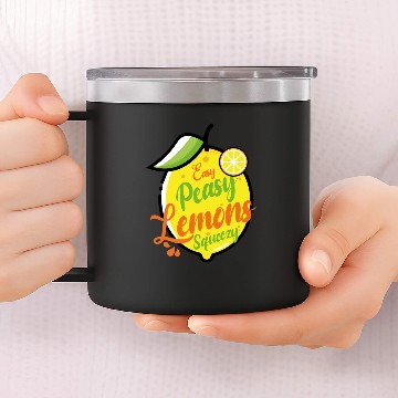 Discover Easy Peasy Lemon Squeezy 14oz Stainless Steel Tumblers