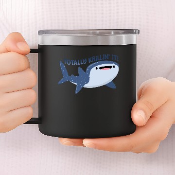 Discover Totally Krillin It 14oz Stainless Steel Tumblers