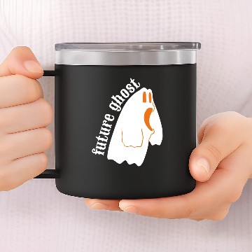 Discover Future Ghost Spooky Halloween Ghosts 14oz Stainless Steel Tumblers