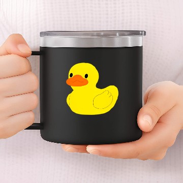 Discover Little Yellow Rubber Ducky Duck 14oz Stainless Steel Tumblers