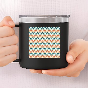 Discover Retro Chevron Pattern 14oz Stainless Steel Tumblers
