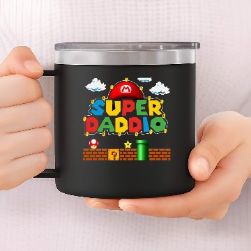 Discover Super Daddio 14oz Stainless Steel Tumblers