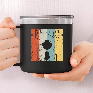 Discover Programmer Nerd Computer Floppy Disc Retro Vintage 14oz Stainless Steel Tumblers