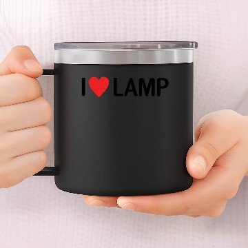 Discover I Love Lamp 14oz Stainless Steel Tumblers