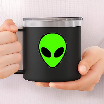 Discover Alien Head Pocket Patch Area 51 14oz Stainless Steel Tumblers